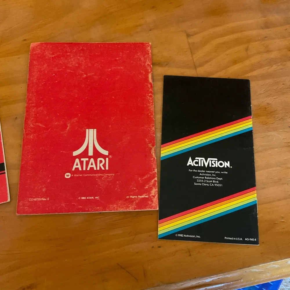 and Activision Video Game Catalog Set - Red and Black